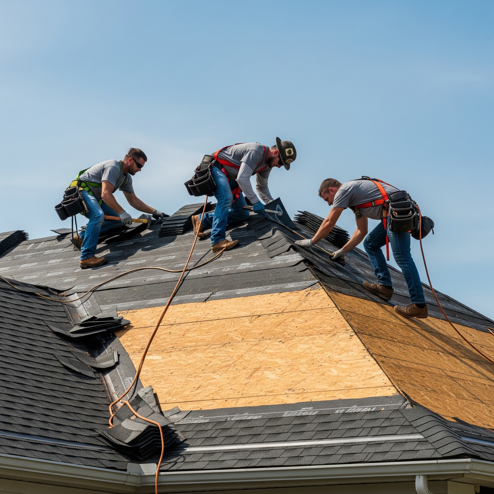 Roof storm damage repair in New Jersey