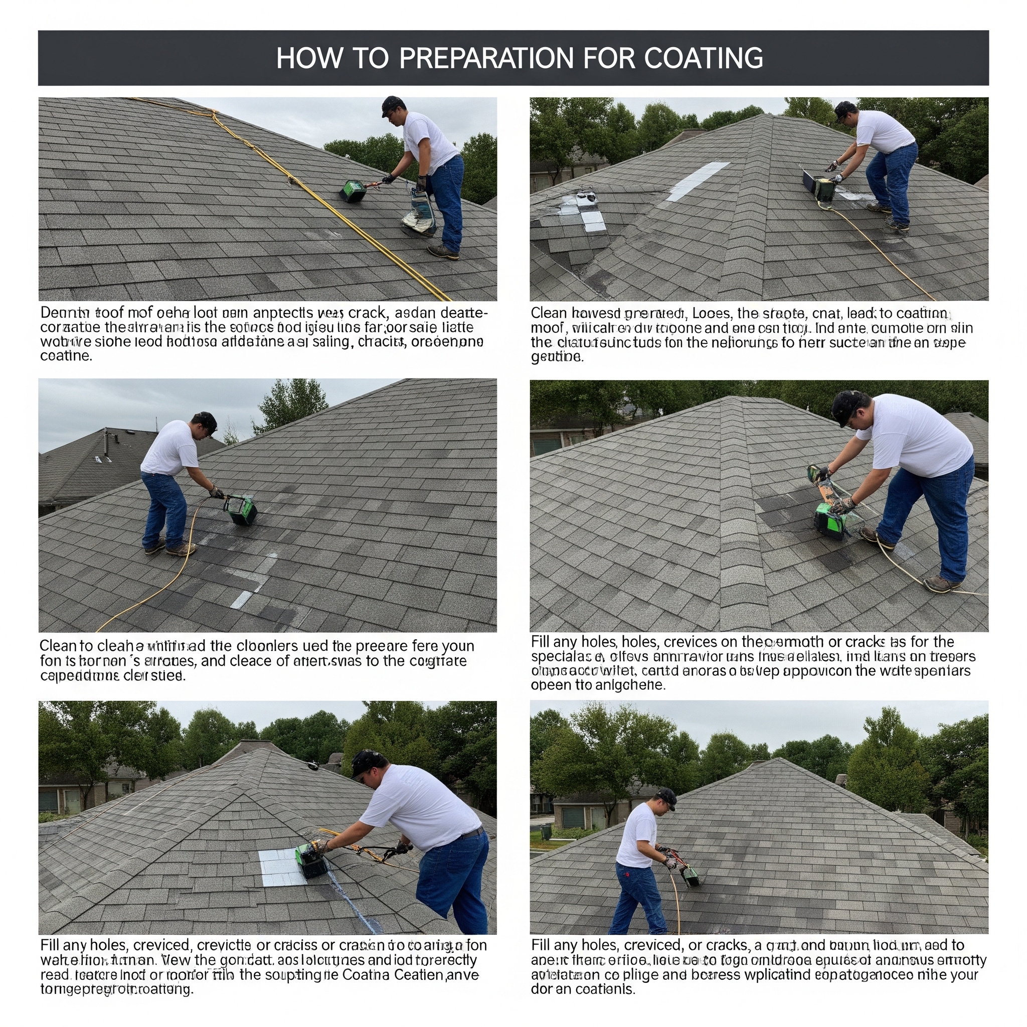 How to prepare a roof for coating