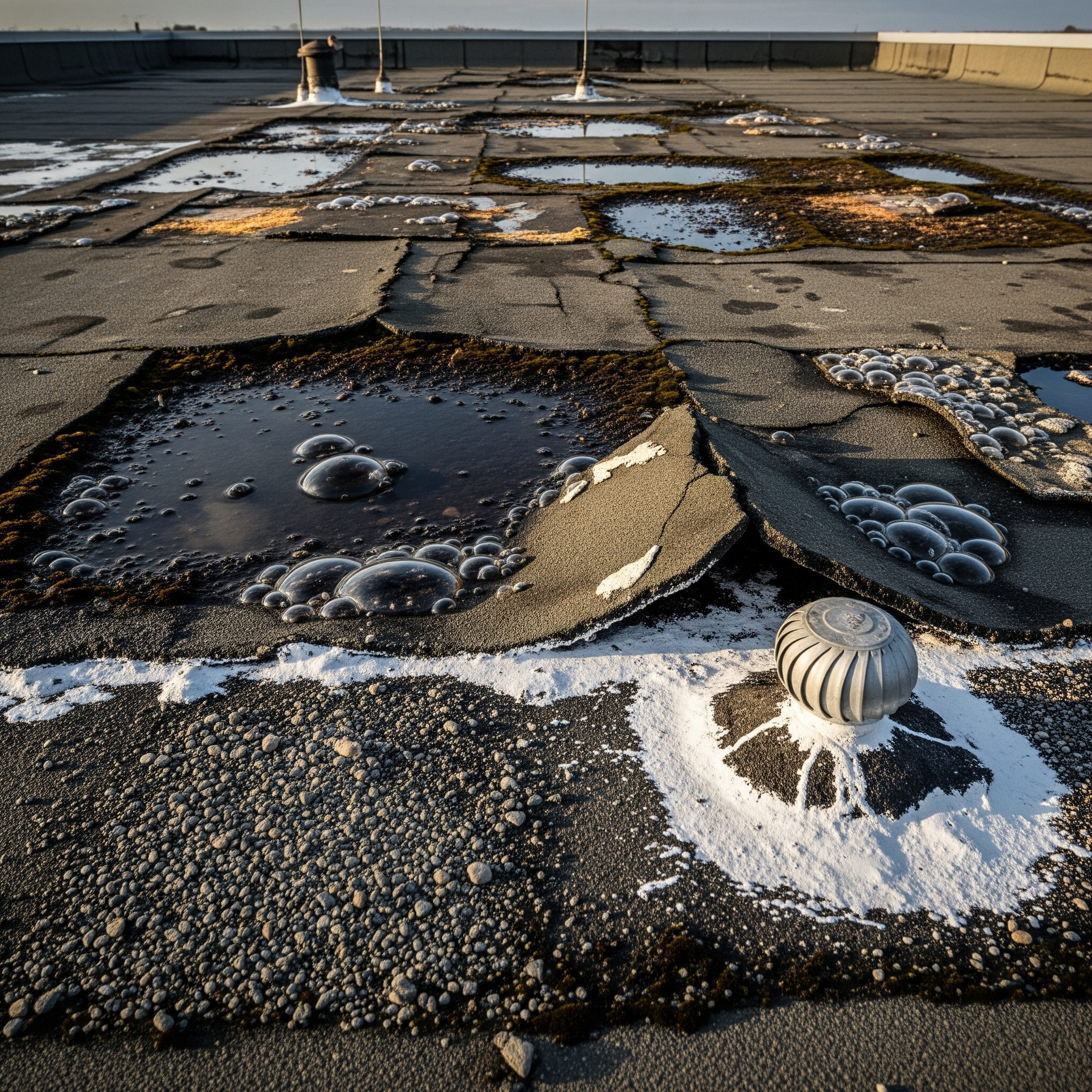 common flat roof problems