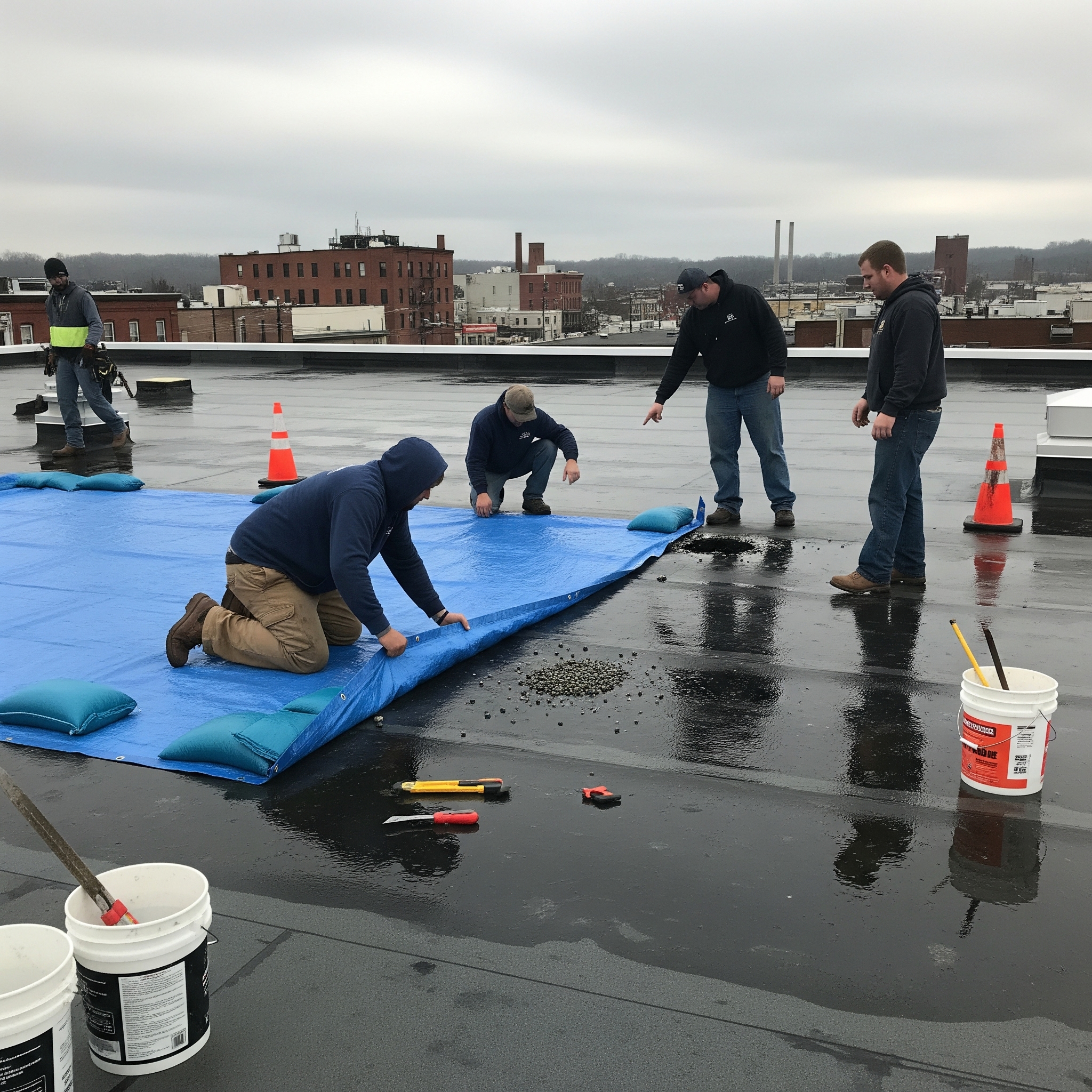 emergency commercial roof repair planning